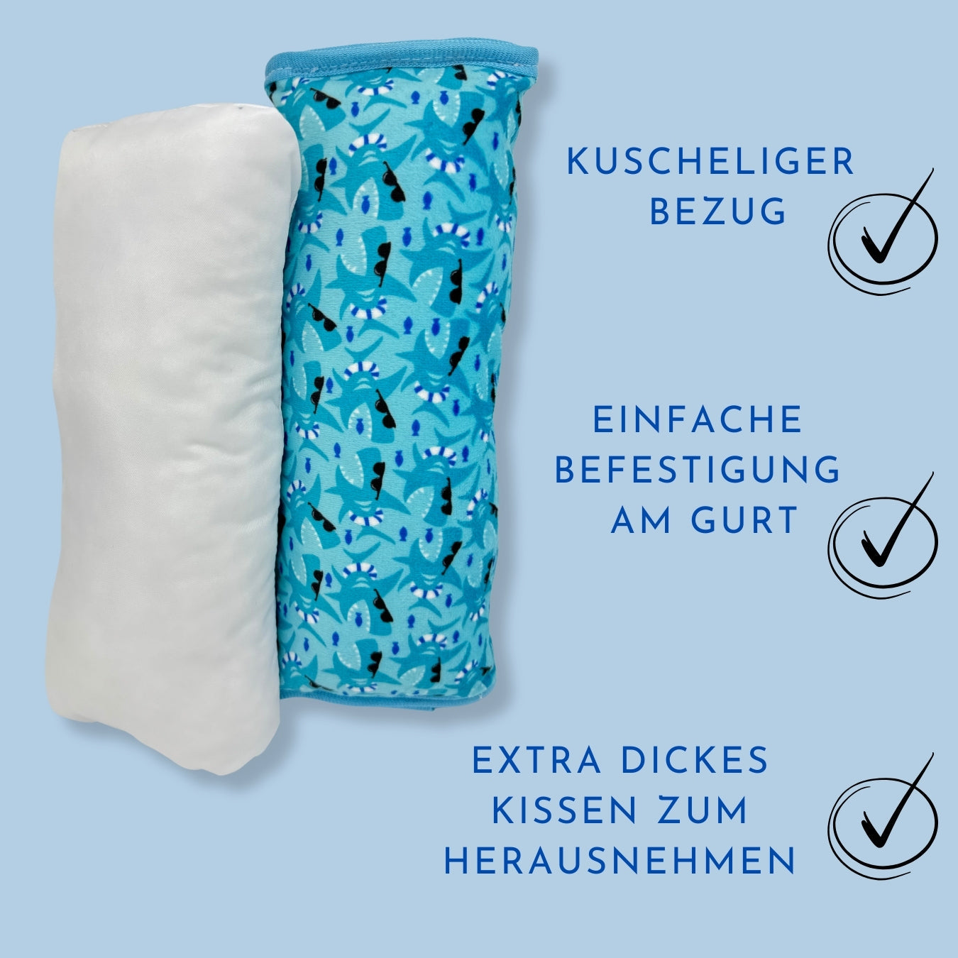 Auto Schlafkissen Hai