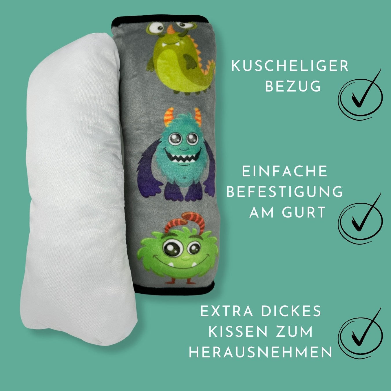 Auto Schlafkissen Monster