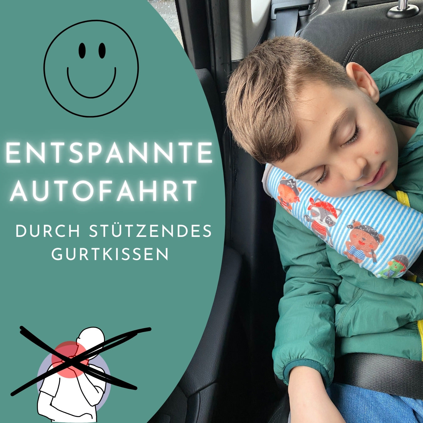 Auto Schlafkissen Piraten Tiere