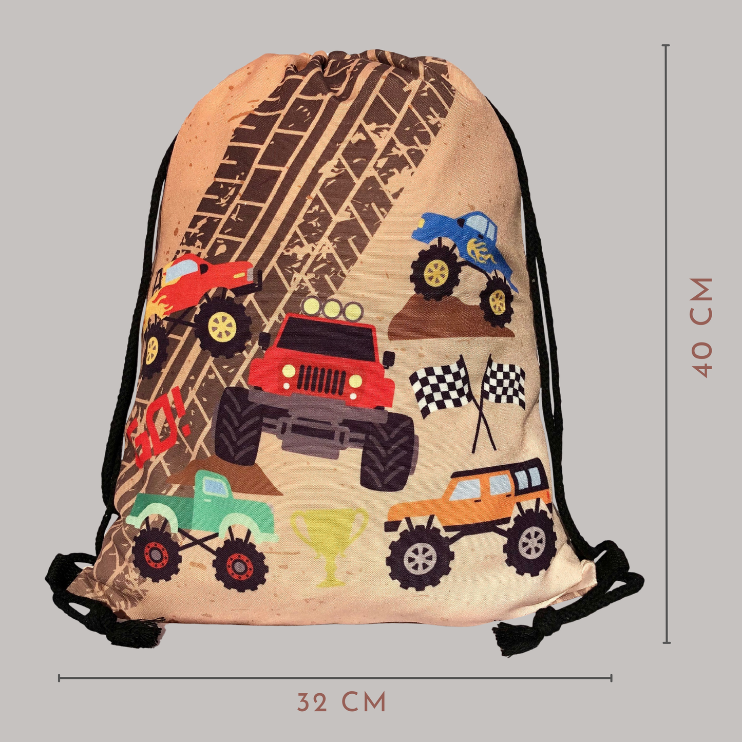 Kinder Turnbeutel Monster Truck