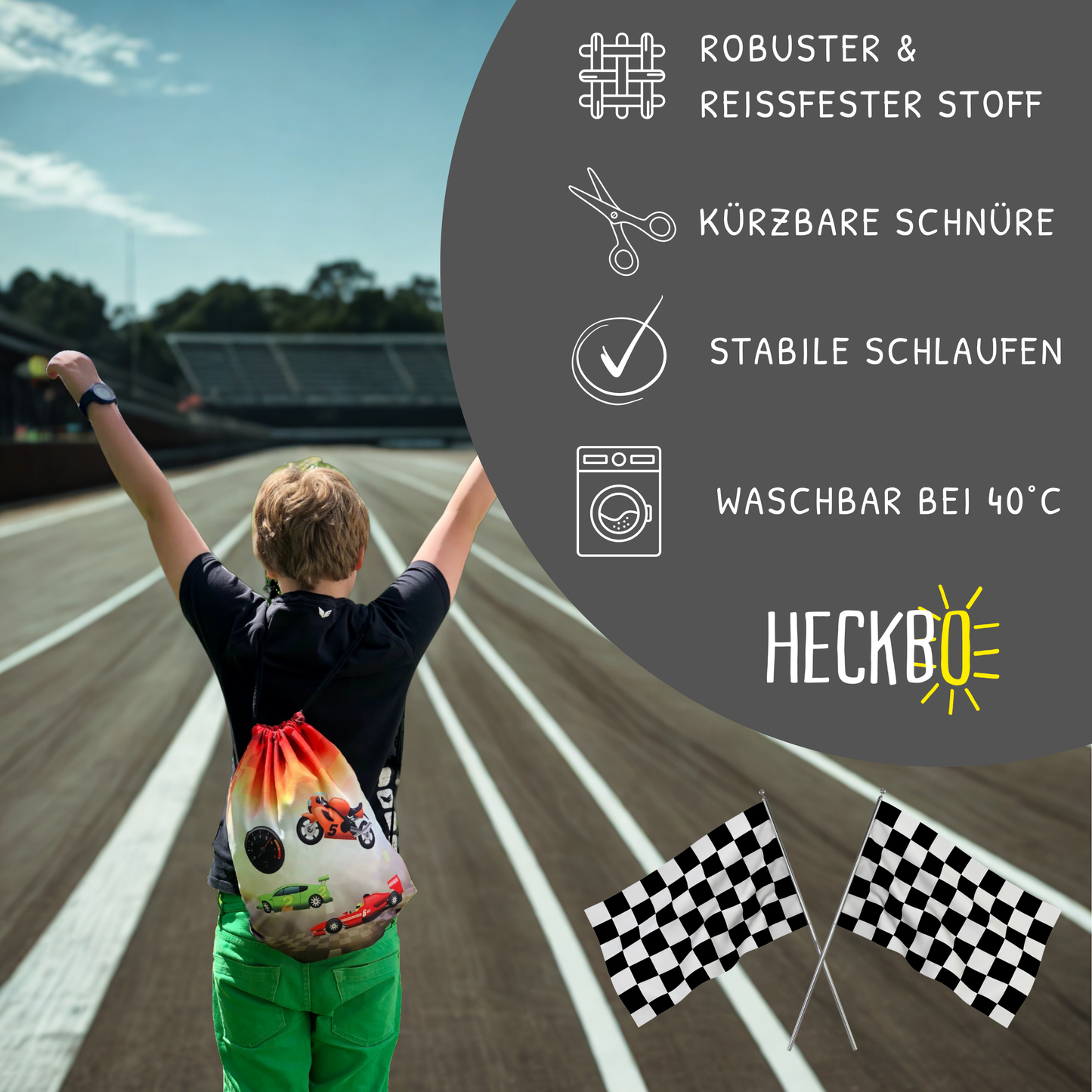 Kinder Turnbeutel Racing