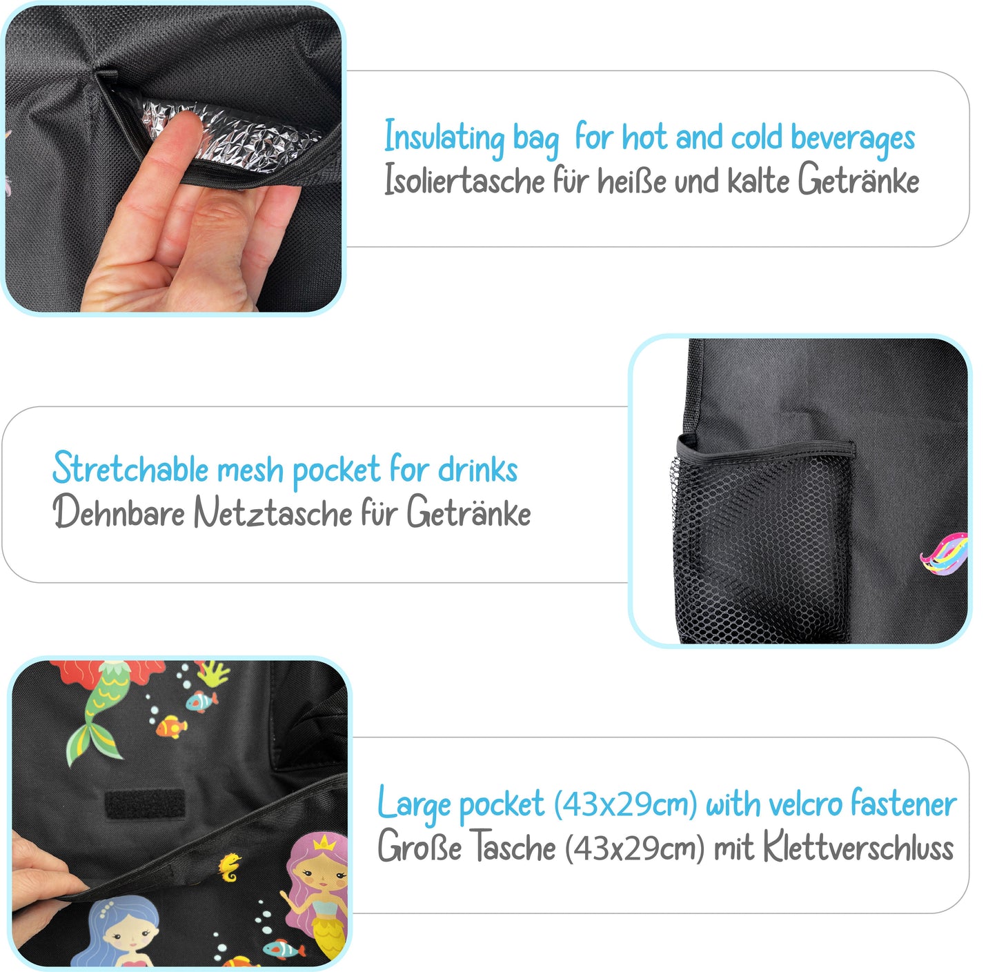 Auto Rücksitz Organizer - Meerjungfrau