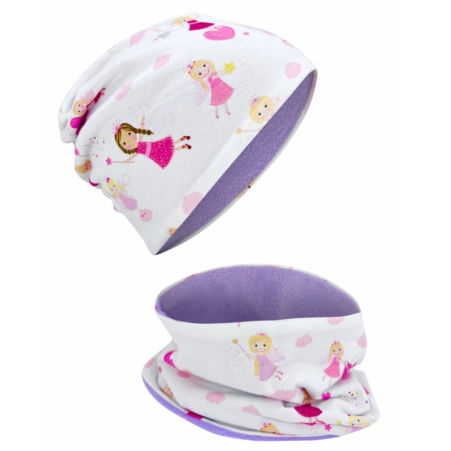 Kinder Beanie Mütze & Loop Set - Fee