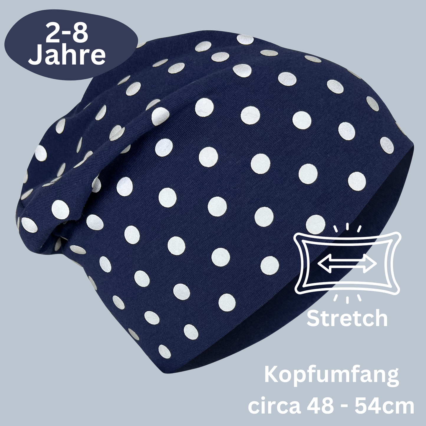 Kinder Reflektor Mütze & Loop - Punkte