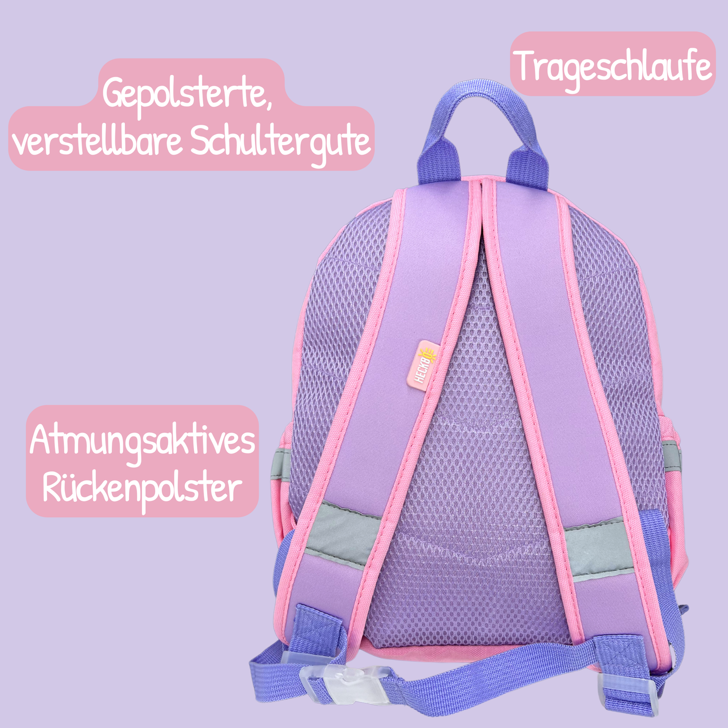 Rucksack mit Sichtfenster Einhorn