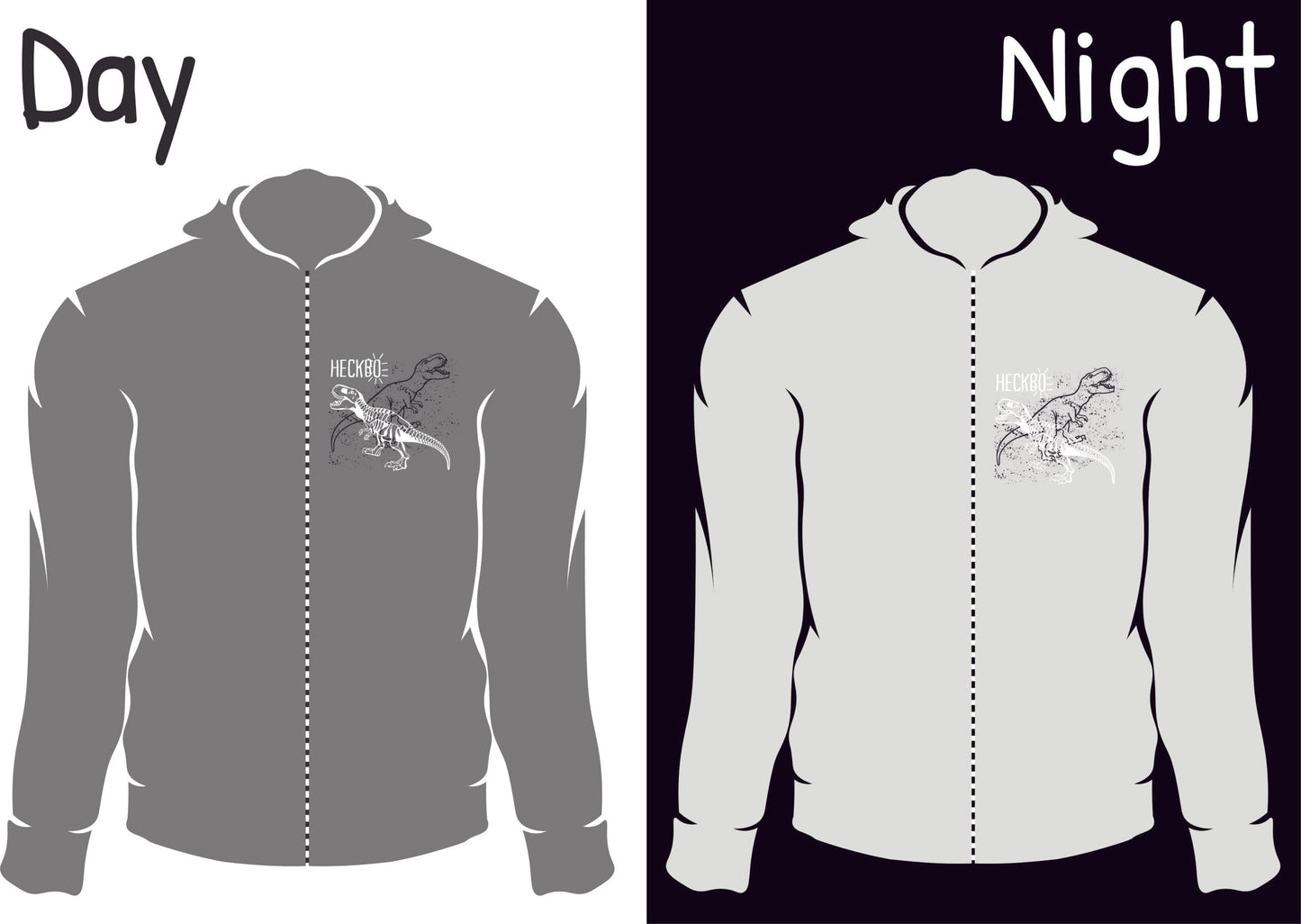 Kinder Reflektor Regenjacke Dinosaurier