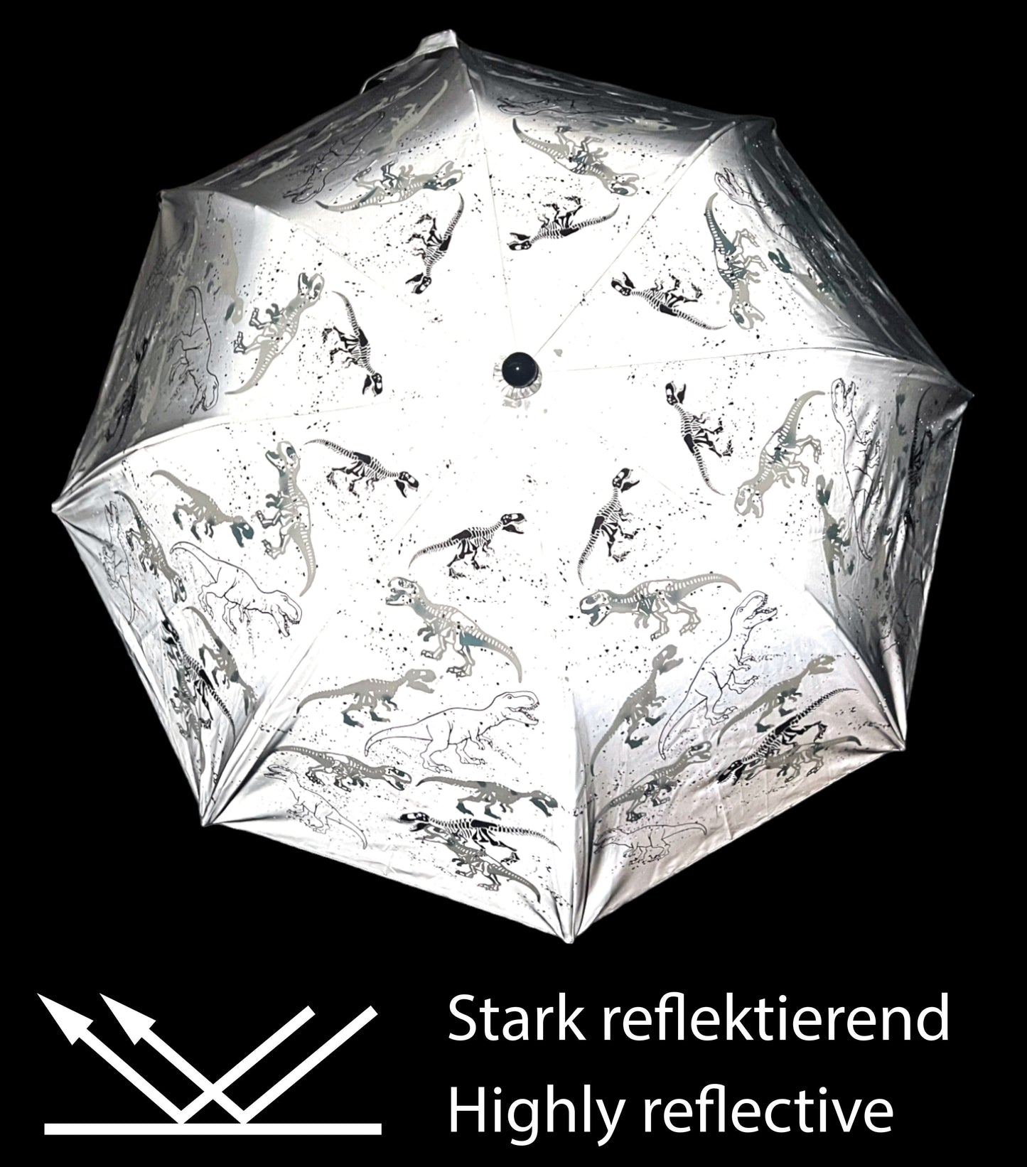 Magic Reflektor Regenschirm Dinosaurier