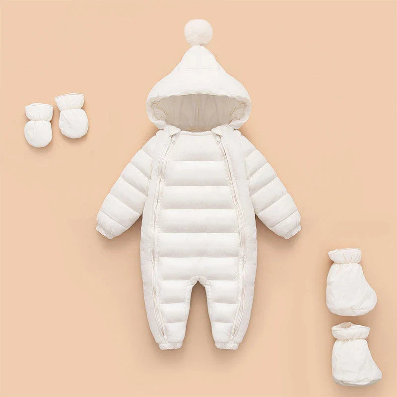 Breathable, windproof thermal suit with double zip