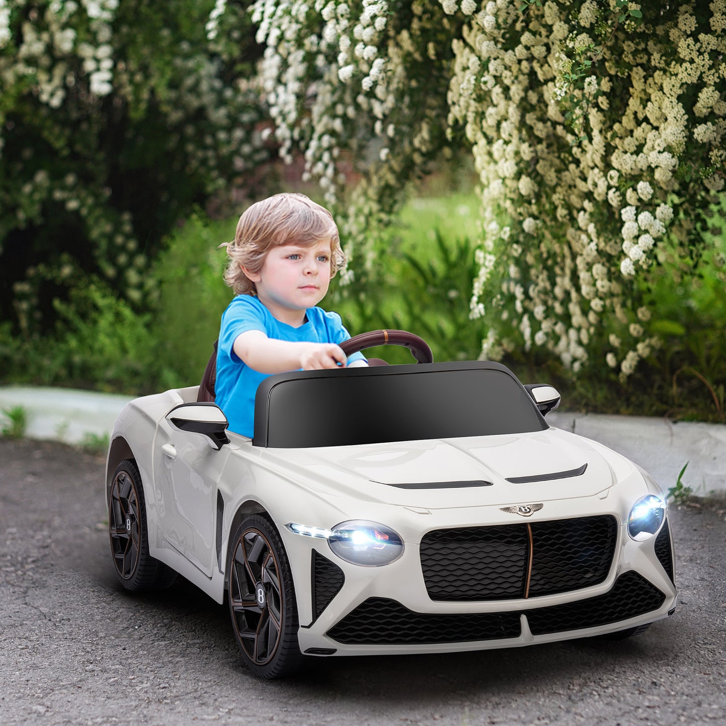 Bentley Bacalar Licensed 12V Kids Electric Ride on Car with Remote Control, Powered Electric Car w/ Portable Battery Aged 3-5 | HOMCOM