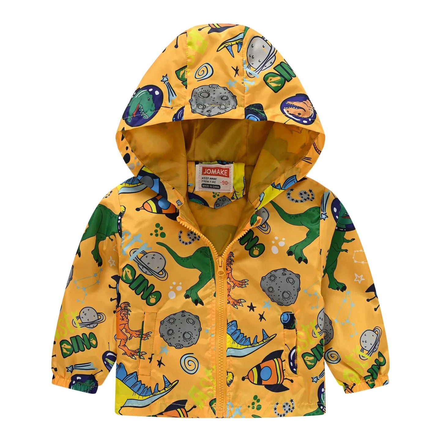 Windbreaker Jacket with Hood and Zip for Children Multivariant
