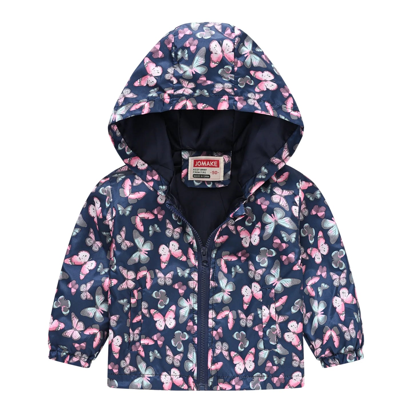 Windbreaker Jacket with Hood and Zip for Children Multivariant