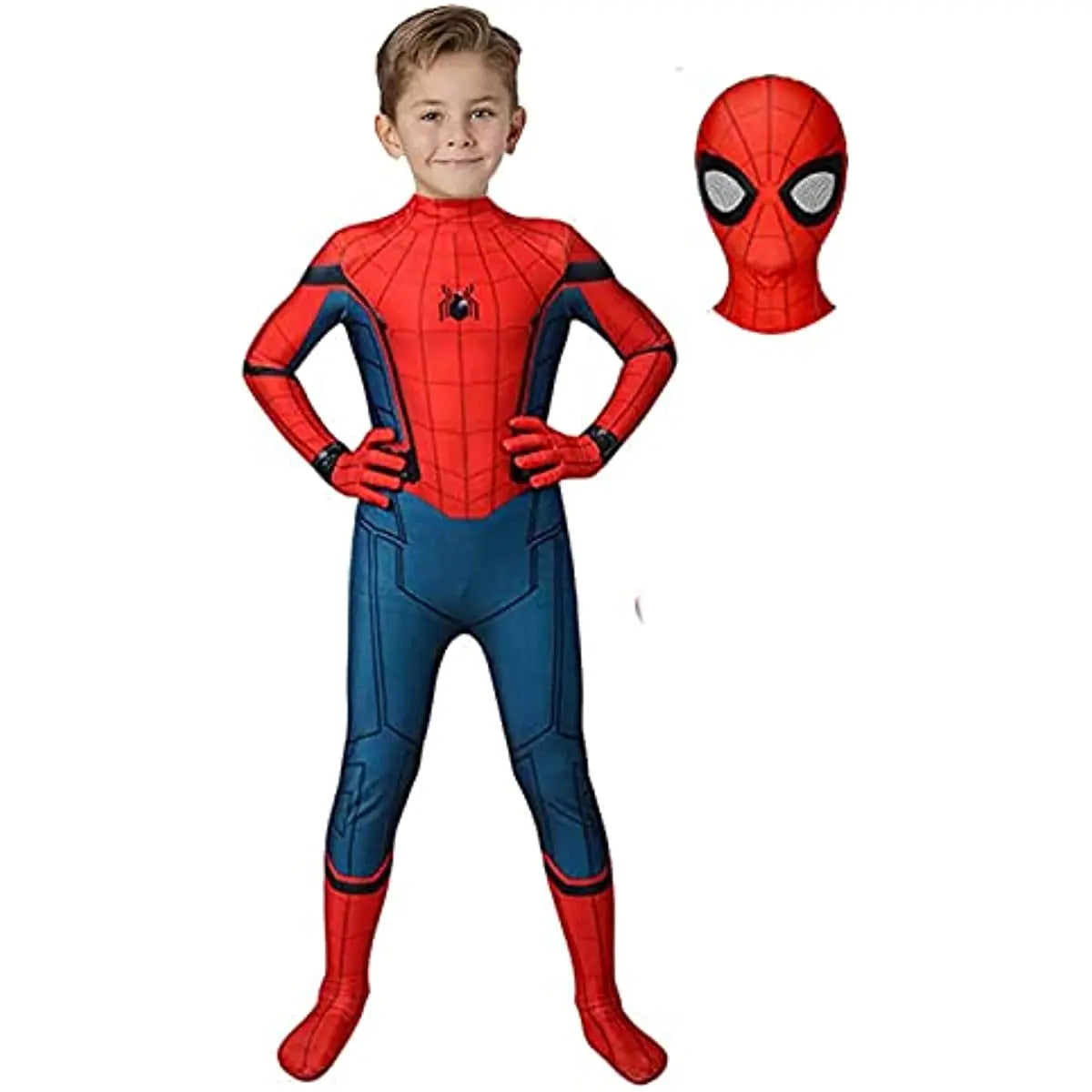 Spiderman disguise costume sizes from 4 to 12 years