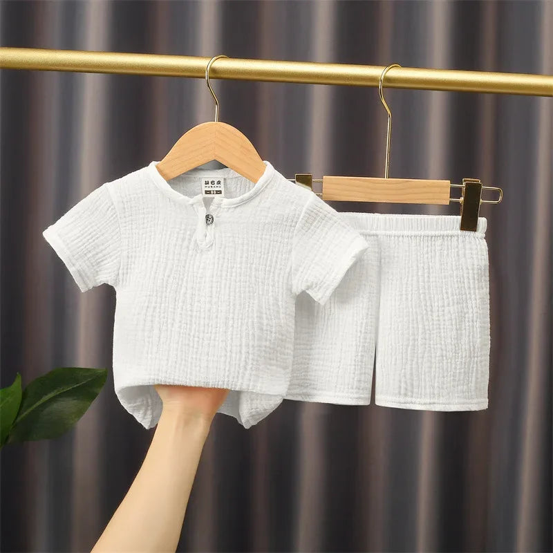 2-piece summer t-shirt and shorts set for children multivariant