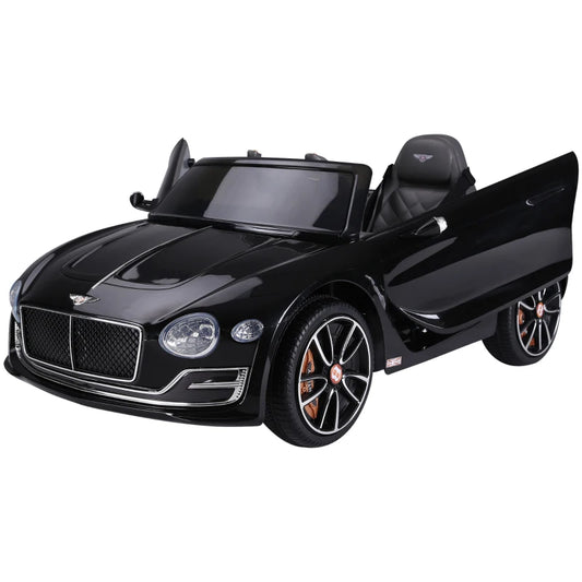 Licensed Bentley Kids Electric Car, 6V Battery Ride On Toy, Durable PP Construction in Black | HOMCOM