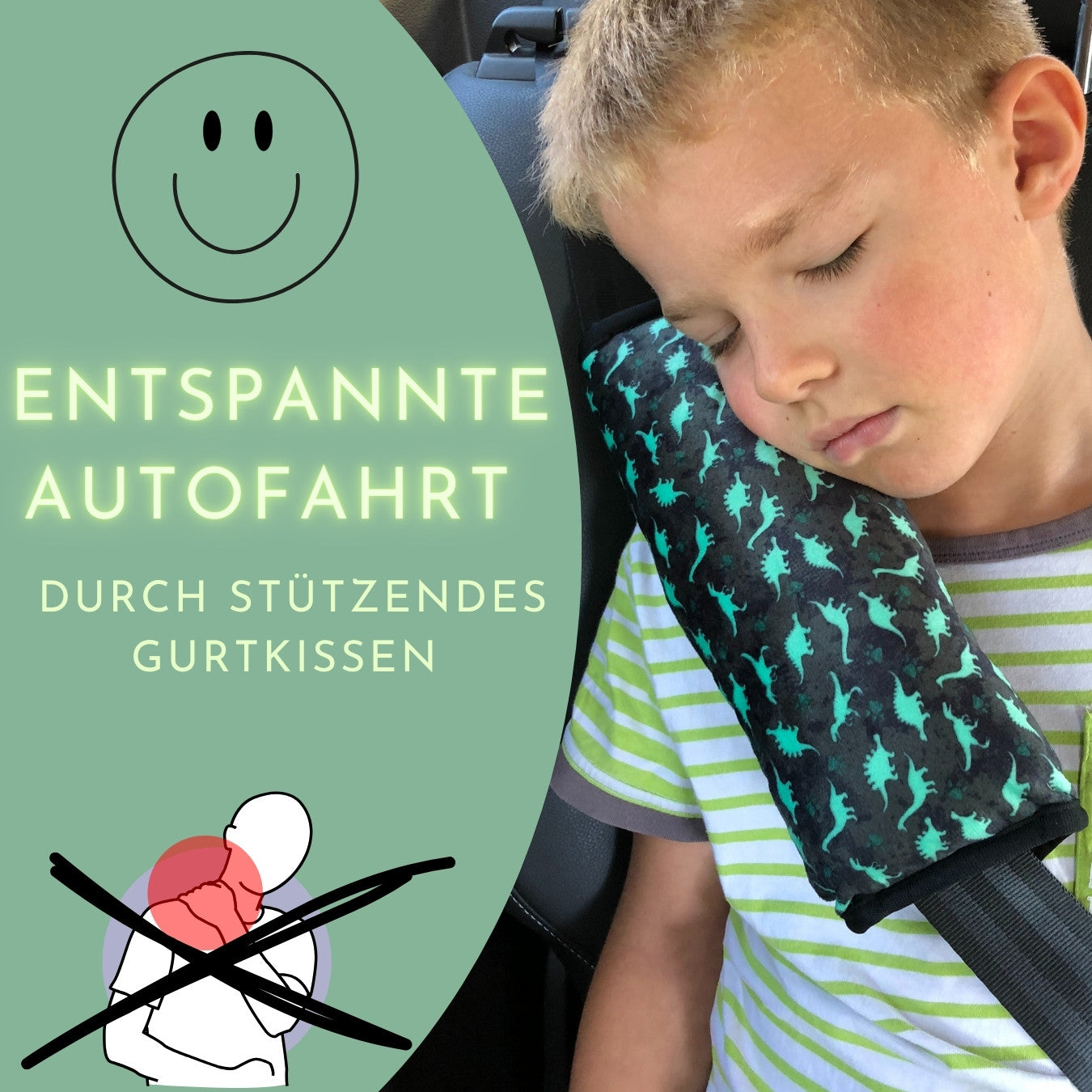 Auto Schlafkissen Dinosaurier
