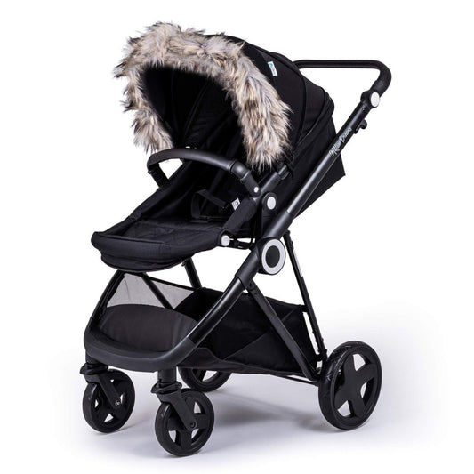 Pram Fur Hood Trim Attachment for Pushchair